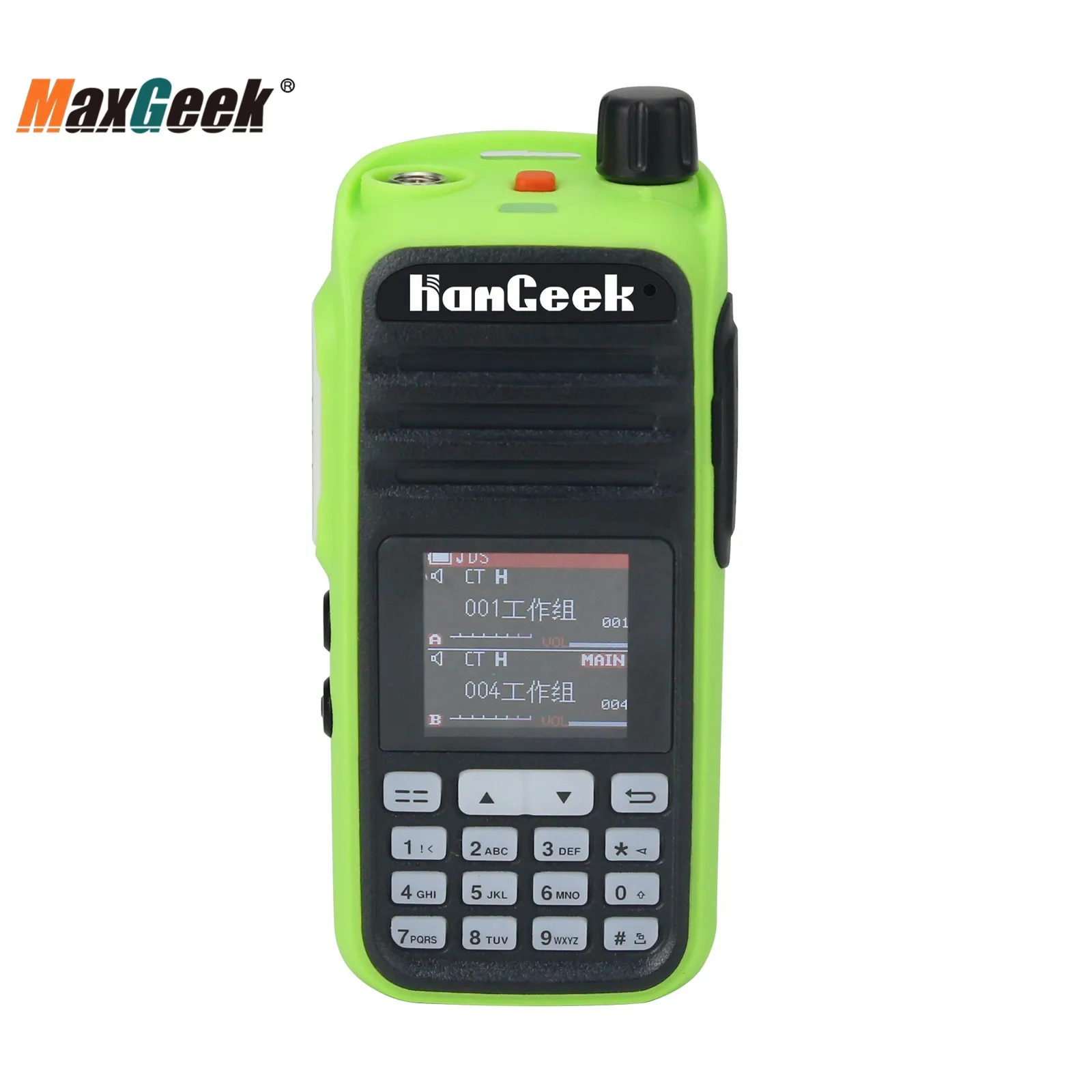 HamGeek HGA37 70-900MHz Long Range Walkie Talkie Handheld Transceiver AM FM UHF VHF Full frequency Color LCD Radio Walkie Talkie