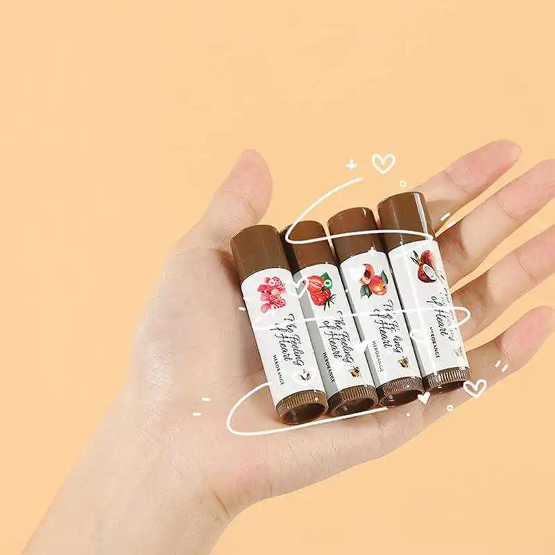 Фруктовый бальзам для губ увлажняющий питательный блеск губная помада с