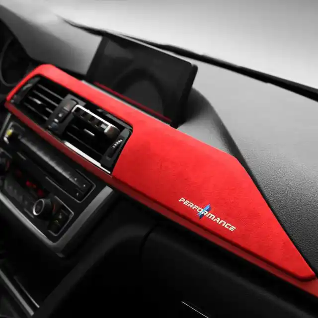 Alcantara Wrap Car Dashboard Panel ABS Cover Trim Car Interior Decoration For BMW F30 F31 F32 F34 F36 3GT 3 4 Series Accessories 3