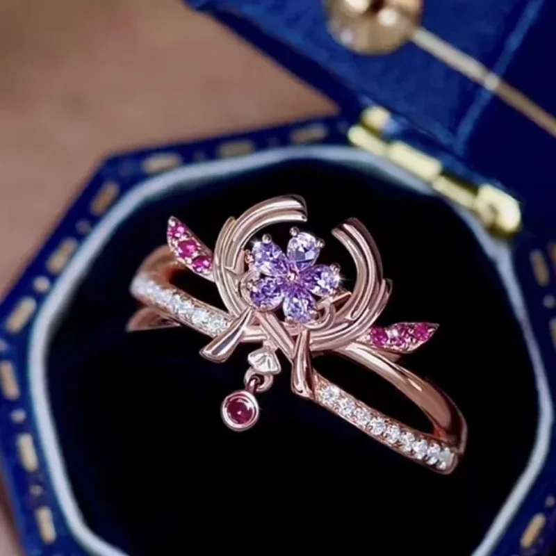 

Genshin Impact Ring Man Scaramouche Yae Miko Focalors Character Image Rings for Women Anime Accesorios Fashion Trend Jewelry