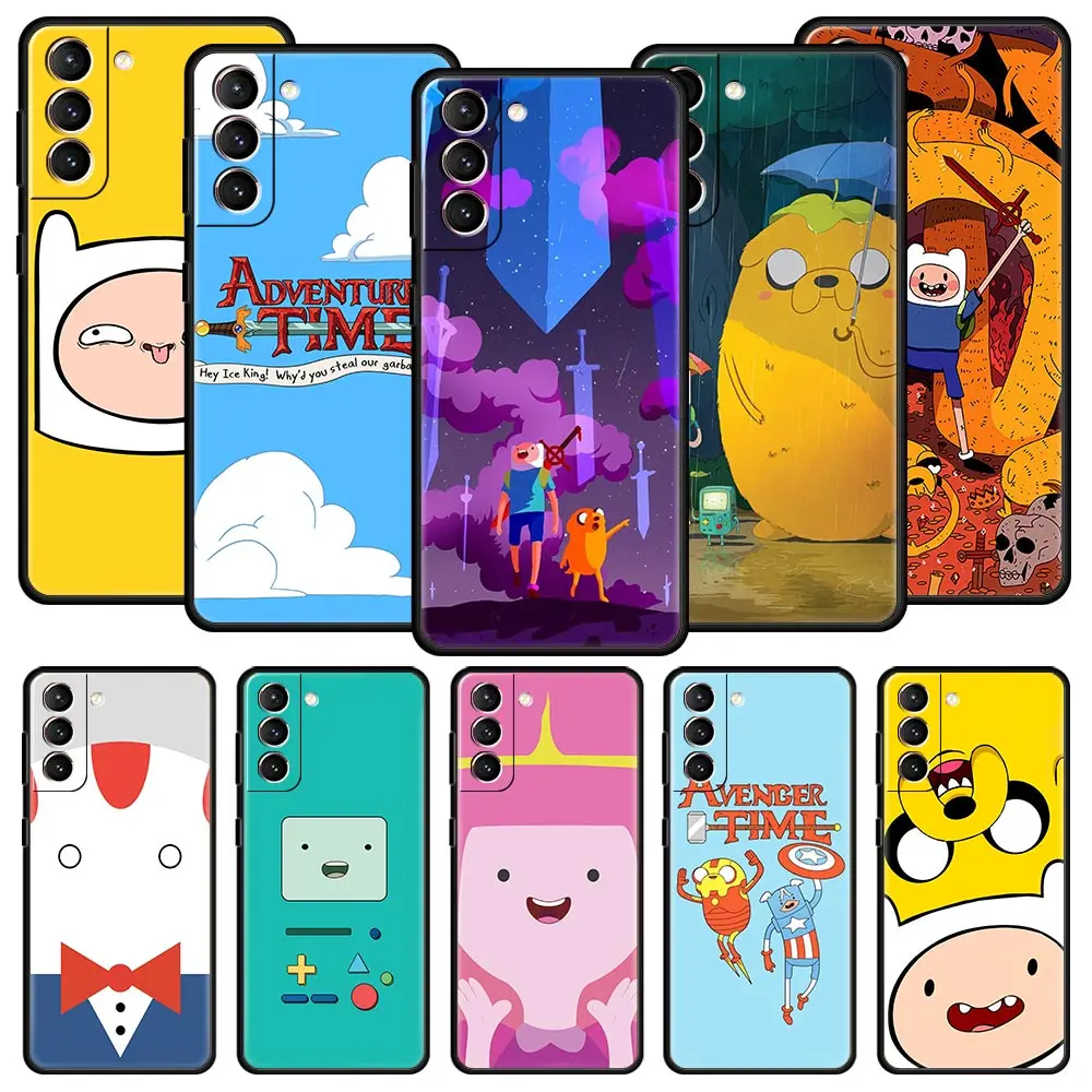 

Adventure Time with Jake and Finn Phone Case For Samsung Galaxy S23 S22 Ultra S20 S21 FE 5G S10 S9 Plus S10E S8 S7 Edge Cover