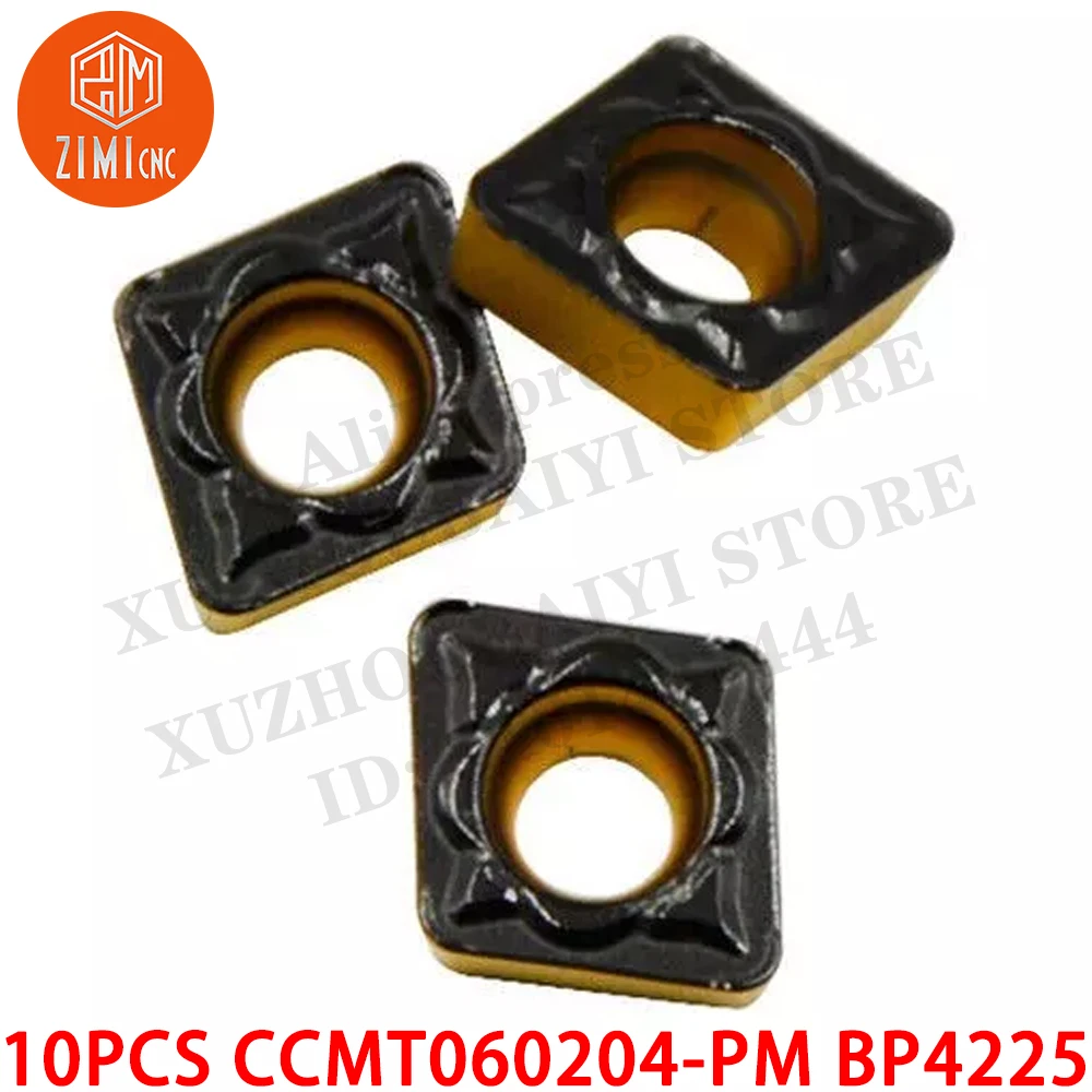 10 шт CCMT060204-PM BP4225 CCMT 06 твердосплавные пластины CNC CCMT2(1.5)1-PM металлический токарный