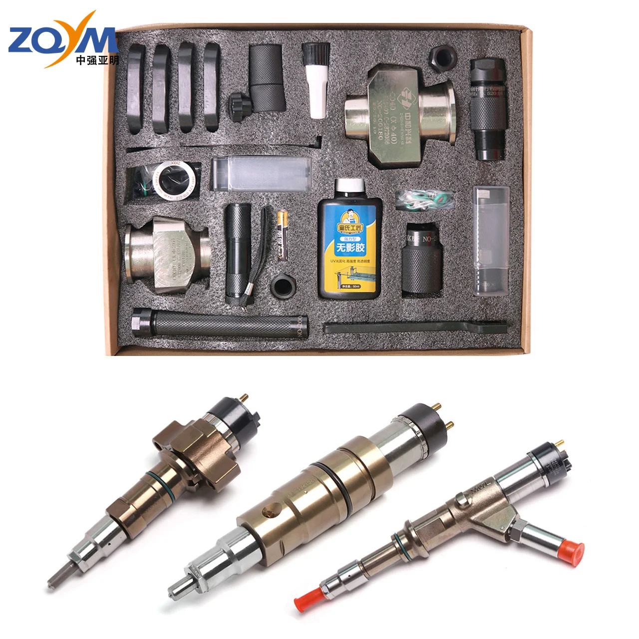 

Whole set Common rail crdi diesel fuel injector repair dismantling tools C-ummins injector stage 3 tools kit