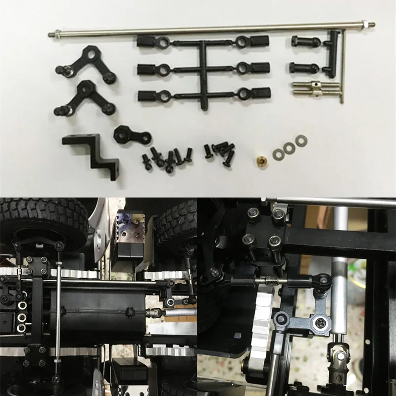 Комплект рулевого стержня 8x8 для 1/14 Tamiya RC грузовик прицеп самосвал Scania 770s Benz Actros