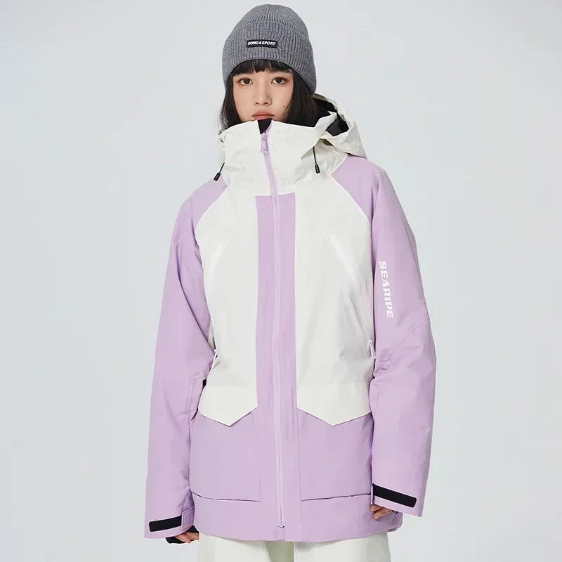 Пальто для сноуборда 2025 лыжные куртки Зимняя Новая Водонепроницаемая спортивная