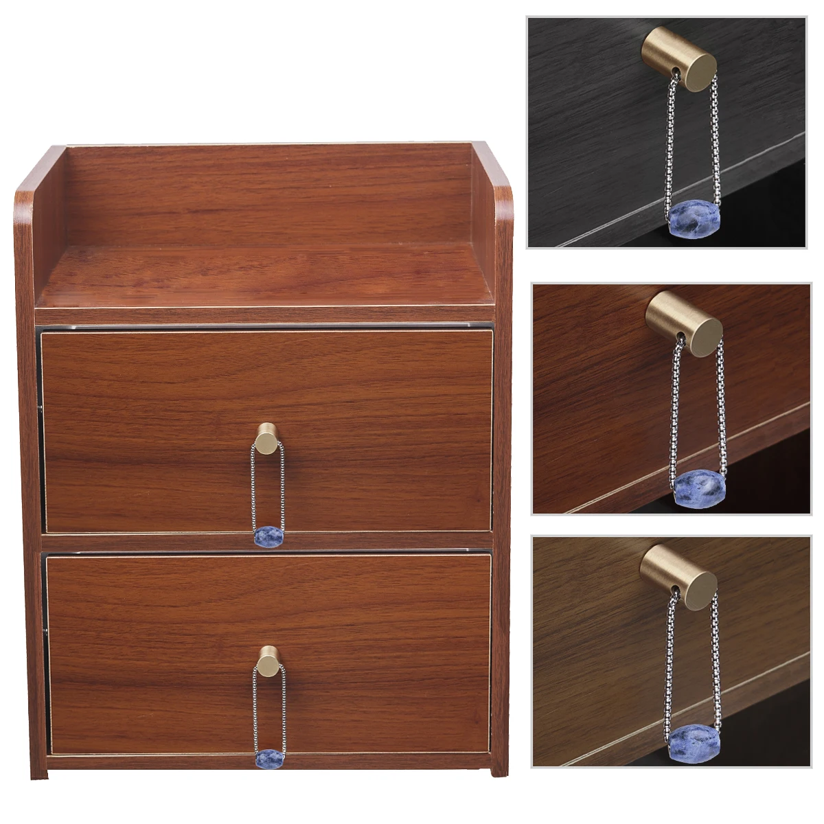 2pcs/lot Healing Crystal Stone Beads Cabinet Knobs Drawer Pulls Handle For Dresser Wardrobe Cupboard Nordic Home Furniture Decor