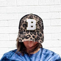 2022 baseball cap for men women leopard embroidered snapback hip hop hat summer breathable mesh sun hat gorras streetwear cap