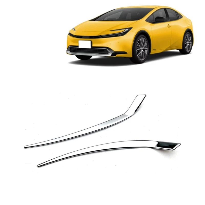 

Rear Bumper Fog Light Cover Trim For Toyota Prius 60 Series 2023 Accessories, Chrome 2PCS
