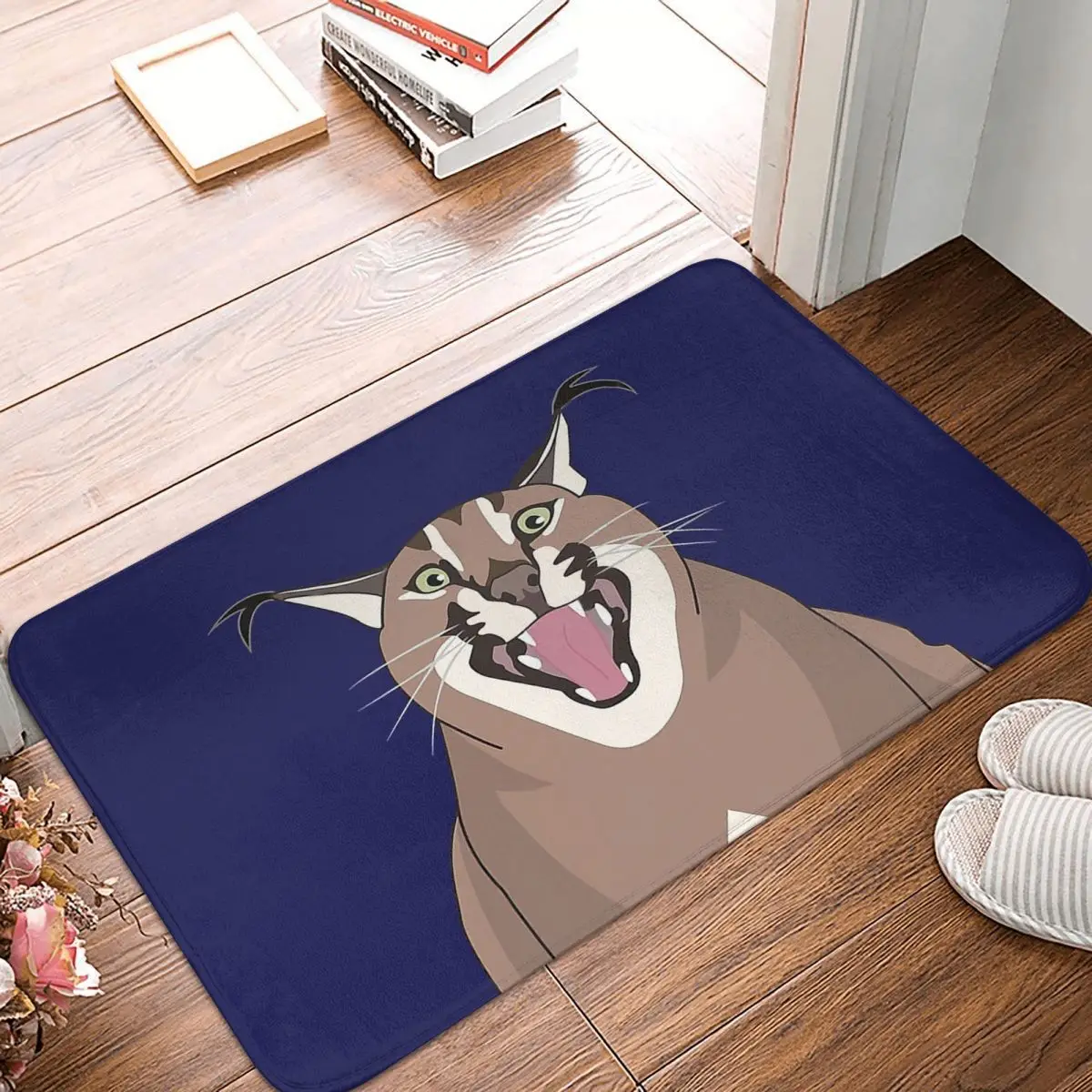 

Big Floppa Caracal Caracal Cat Bathroom Mat Gosha Karr Doormat Living Room Carpet Balcony Rug Home Decoration