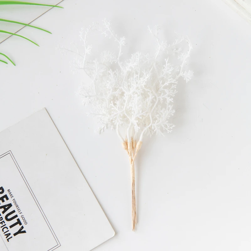 Искусственные веточки Рождественские Золотые Серебристые