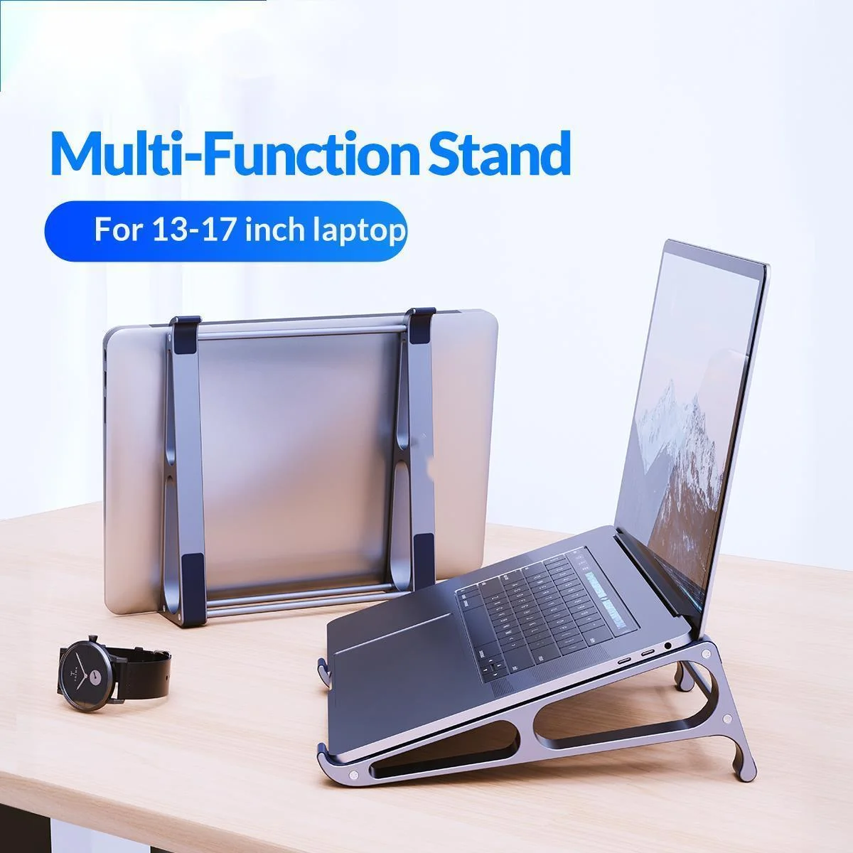 

Aluminium Laptop Stand Riser Portable Detachable Computer Stand Desktop Tablet Holder for13-17.4 inch for MacBook Notebook