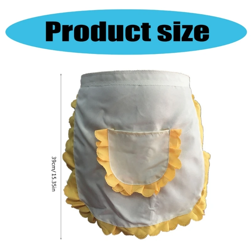 Фартук с рюшами фартук горничной костюм для девочки тематический вечерние пищи