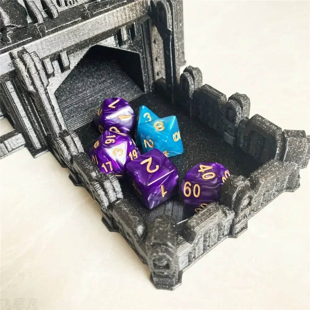 Настольный игровой поднос Castle Dice Tower с 3D-печатью для настольной игры DND D&D RPG — уникальный подарок для игр друзей (art.: 3920d46c745a2) - 3920d46c745a2