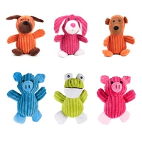 corduroy animal shape plush pet dog toys cute squeaky chew molar interactive toy for small large dogs pets accessories supplies
