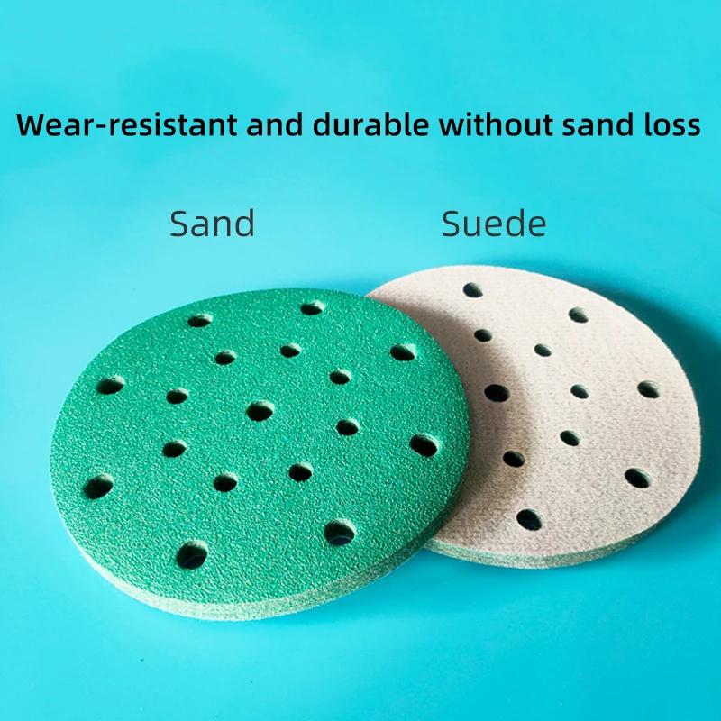 100 pcs 6 Inch 17 Holes Sandpaper 150mm Sanding Disc Wet & Dry Grit 80/120/240/400 For FESTOOL/MIRKA Sander Grinder Sandpape