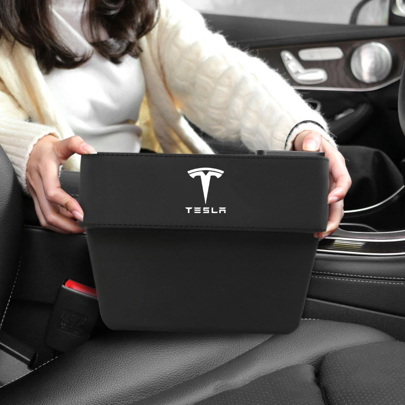 

Car Seat Crevice Storage Box For Tesla Model 3 S X Y Interior Multifunction Organizer Pocket Stowing Tidying Bag Box Accessories