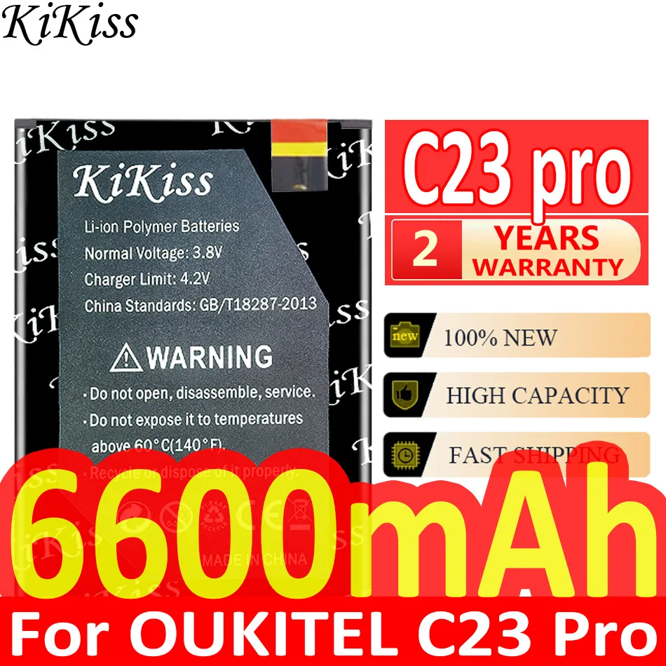 

Мощный аккумулятор KiKiss 6600 мАч для OUKITEL C23 Pro C23Pro