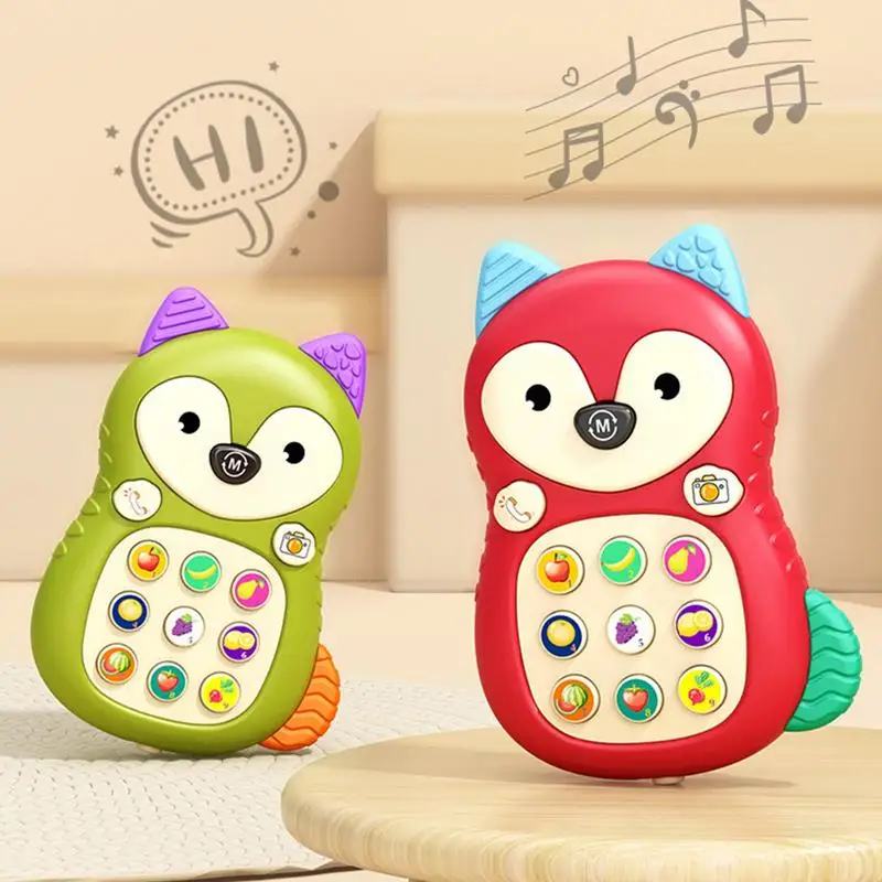 

Baby Phone Toy Music Sound Telephone Sleeping Toys With Teether Simulation Phone Kids Infant Early Educational Toy Kids Gifts