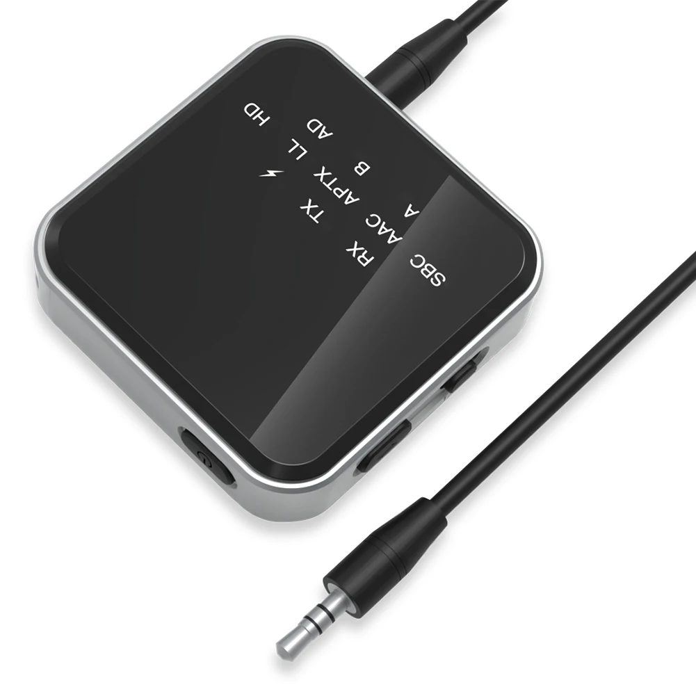 

2-в-1 Bluetooth-совместимый аудиоприемник 5,2, передатчик, беспроводной музыкальный адаптер, беспроводной приемник, передатчик для ТВ