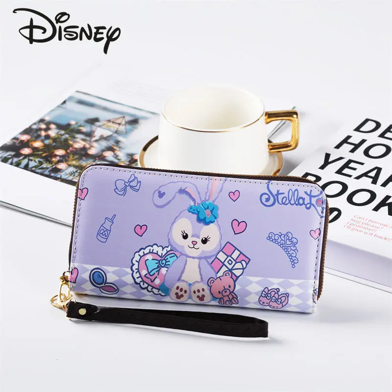 Disney New Wallet Long Zipper Mobile Bag Fashion High Quality Women's Handbag Multi-functional Storage Shopping Zero Wallet