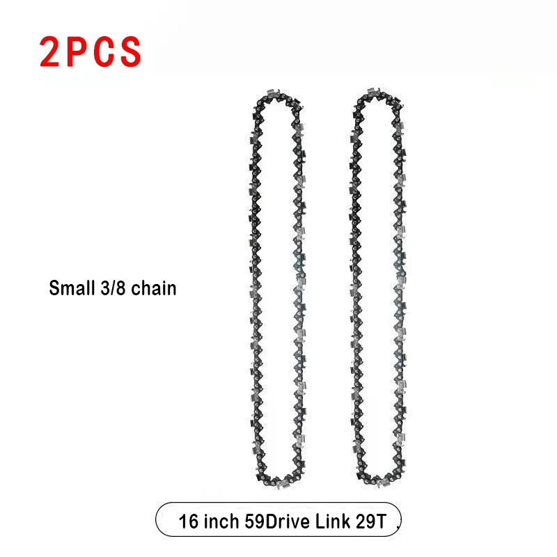 16-дюймовая цепь для цепной пилы 59 звеньев цепи для цепной пилы 3/8 дюйма LP мини-направляющая сменная портативная цепь для цепной пилы 0,050 дюйма