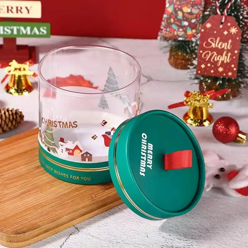 

1 шт. Рождественская коробка для конфет рождественские яблоки подарочная упаковочная коробка мусс Рождественский торт десертные коробки рождественские украшения