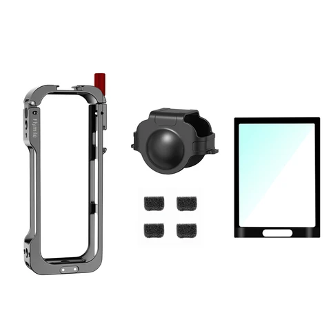 Флимильная металлическая клетка для аксессуаров для камеры Insta360 X5, алюминиевый защитный чехол, силиконовая крышка объектива, многофункциональная универсальная рамка