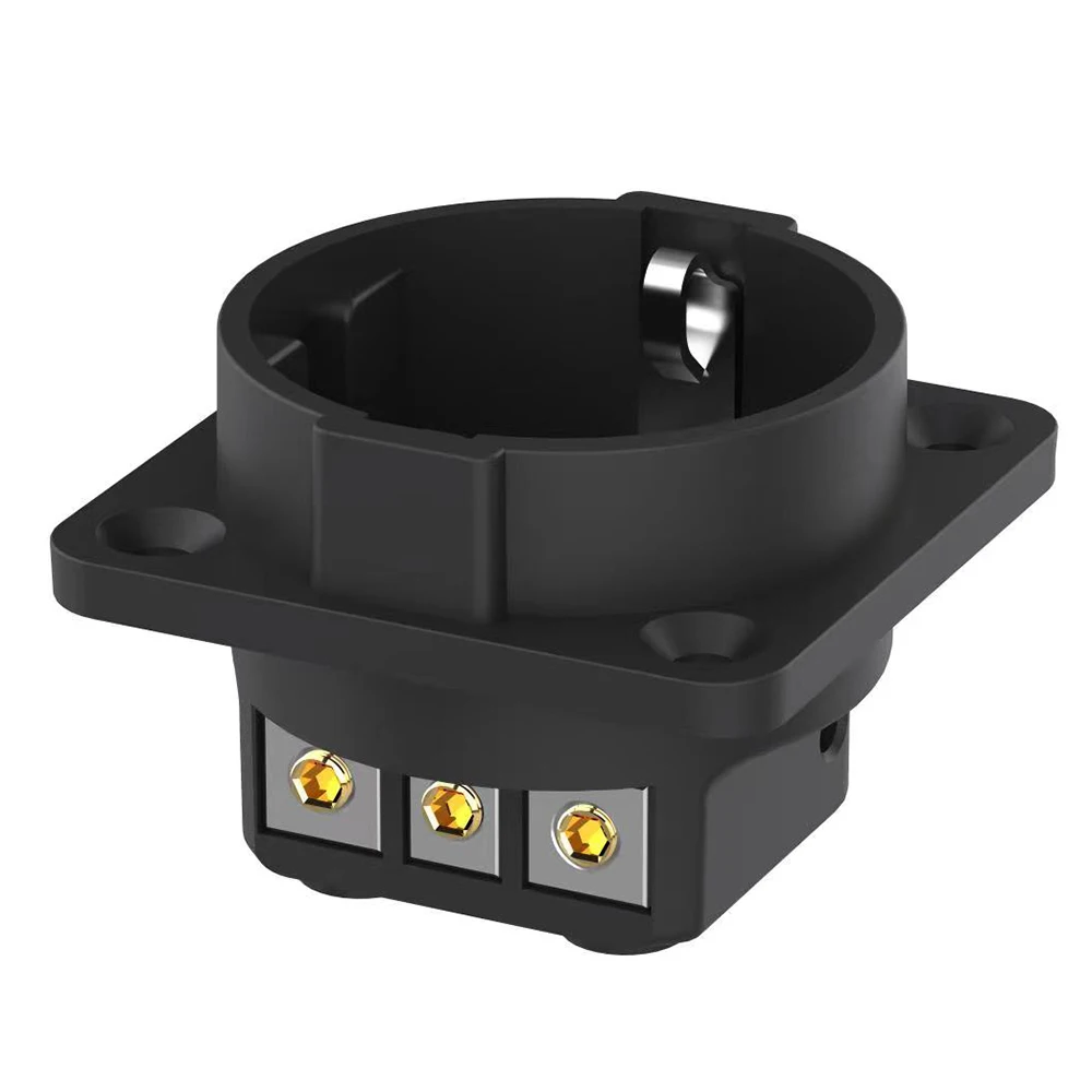 Monosaudio ES3R hifi pure copper Schuko Socket Rhodium plated AC 250V 16A EU IEC Plug inlet Adapter Power Outlet sockets CE