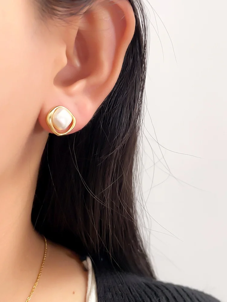 Зажим для ушей с бриллиантовым жемчугом без пирсинга женщин Новые изысканные