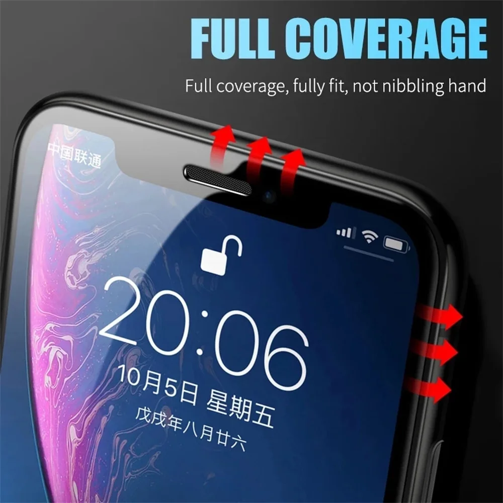 500pcs 100D Ceramic Protective Glass For iPhone 14 13 12 Mini 11 Pro XR XS Max 8 7 Plus SE 2020 Soft Screen Protector PMMA Film