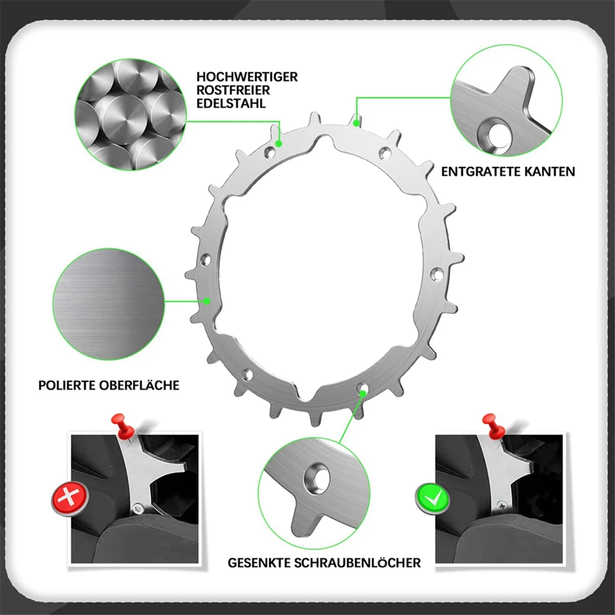 Шипы для роботизированной газонокосилки из нержавеющей стали Gardena Sileno City
