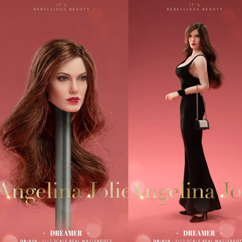 Аксессуар для мини-экшн-фигурок на высоком каблуке голова Ангелины Жюли