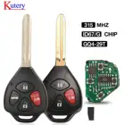 Умный Автомобильный ключ Kutery 34 кнопок 314 МГц для Toyota Corolla Pontiac Matrix транспондер 4D67G чип опционально