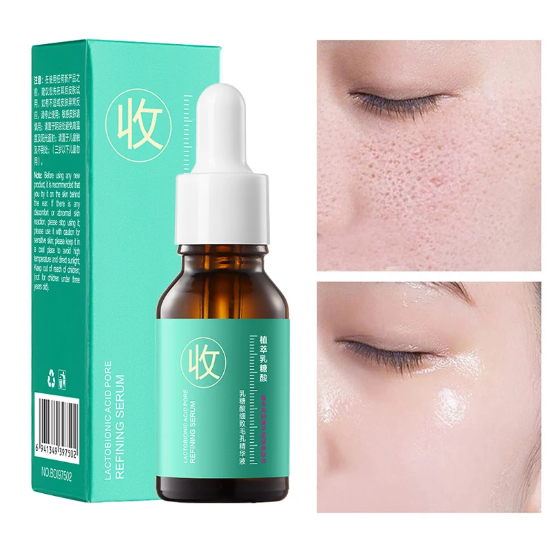 

Лактобионовая кислота Сыворотка для сужения пор лица увлажняющая питательная восстанавливающая эссенция для гладких пор уход за кожей кор...