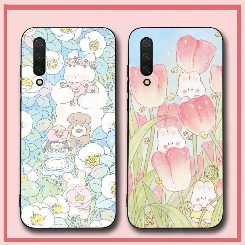 

Cartoon illustration of flowers Phone Case for Xiaomi mi 5 6 8 9 10 lite pro SE Mix 2s 3 F1 Max2 3