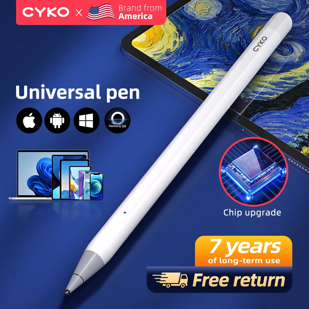 CYKO Universal Stylus Pen For Apple/IOS/Android/Windows System Tablet Mobile Phone iPad Drawing Stylus Pencil For Touch Screen