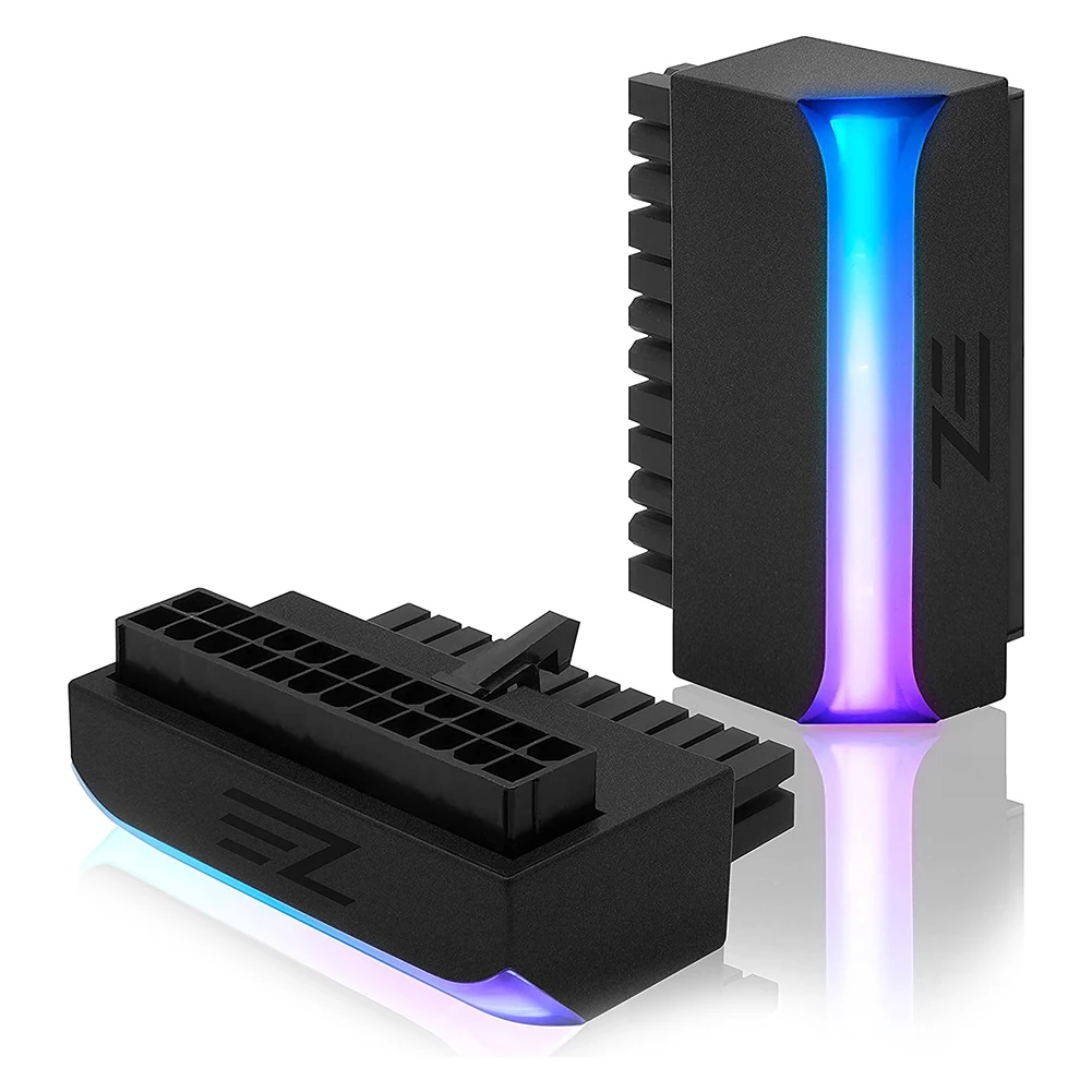 

Блок питания ATX с 24 контактами на 90 градусов, адаптер 5 В, ARGB, материнская плата, кабель-соединитель, модульный «сделай сам», монтаж проводки к...