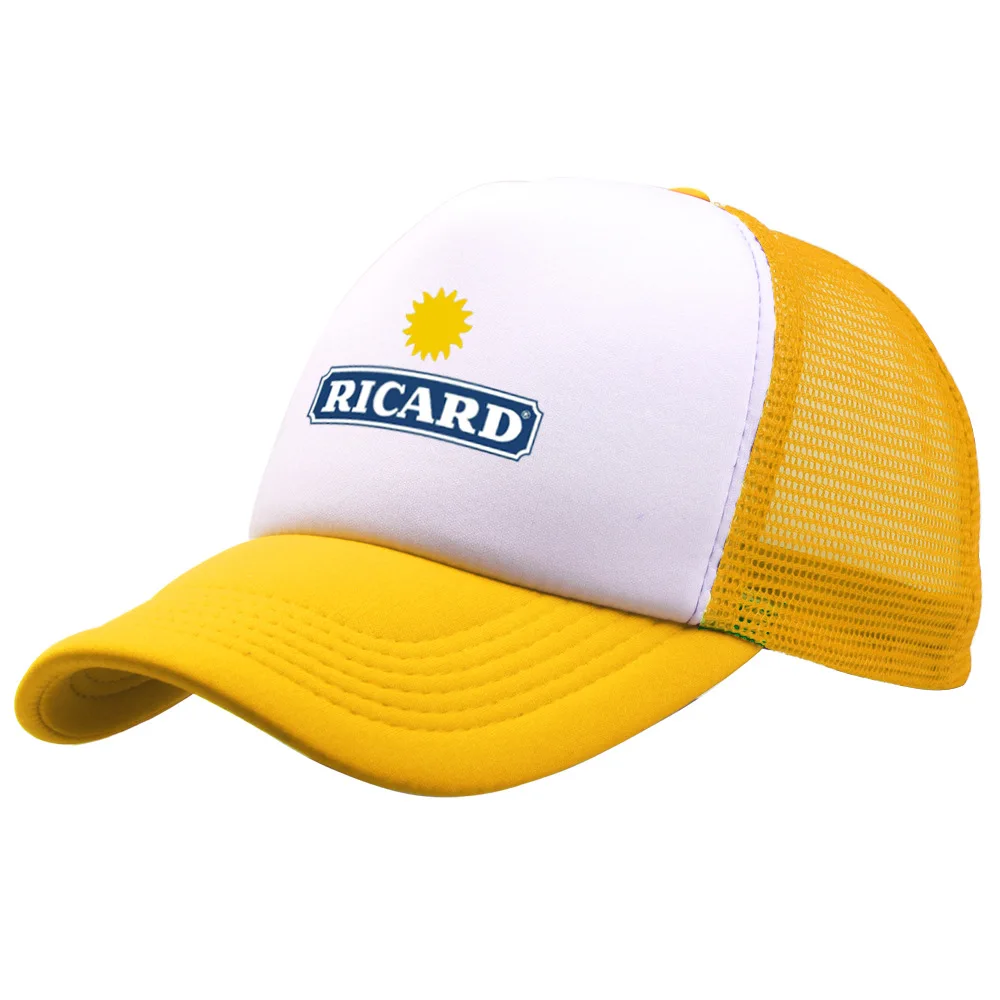 Classic Ricard Trucker Hat Mesh Snapback Caps for Men Women Stylish Durable Accessory Outdoor Sports Casual Wear Adjustable Hat