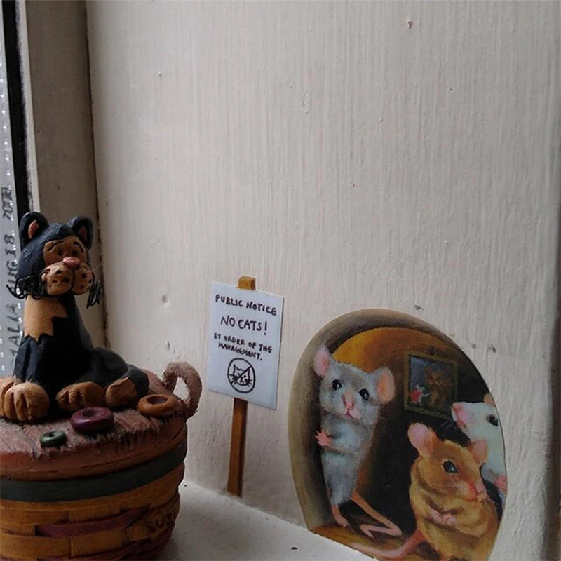 

Забавные настенные наклейки с отверстиями для мыши, для кухни, спальни, домашний декор, 3d Виниловые наклейки на стену «сделай сам», Мультяшн...