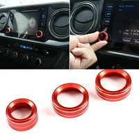 newest aluminum alloy rear view mirror adjust volume knob ring cover fit for tacoma 16 20 wholesale