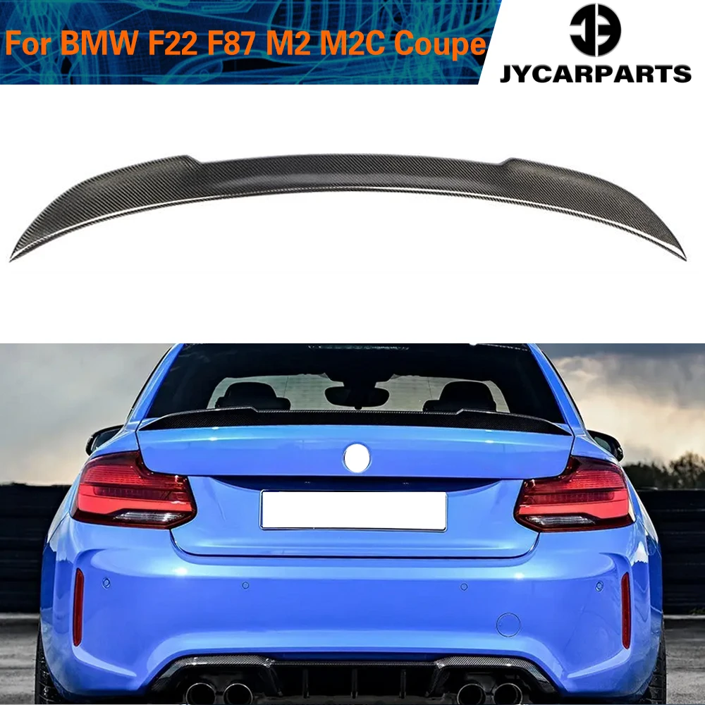 

For BMW 2 Series F22 Standard M Sport F87 M2 M2C Coupe 2014 - 2019 Carbon Fiber Rear Trunk Spoiler Boot Lip Wing Lip