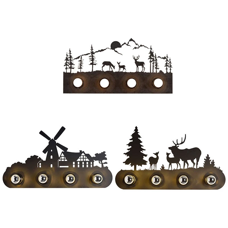 

Wall Lamp Animal Style Vintage American Country Restaurant Fashion Industrial Horse Wall Lamp E27 Lighting