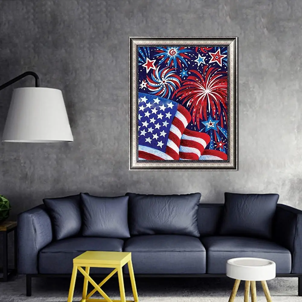 Алмазная 5D картина сделай сам патриотическая полностью круглая вышивка