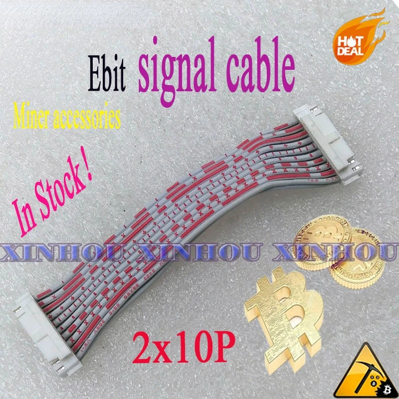 

Ebit E10.1 mining signal cable 2x10 pins communication data cable 2.0 for Asic miner E9 E10.1