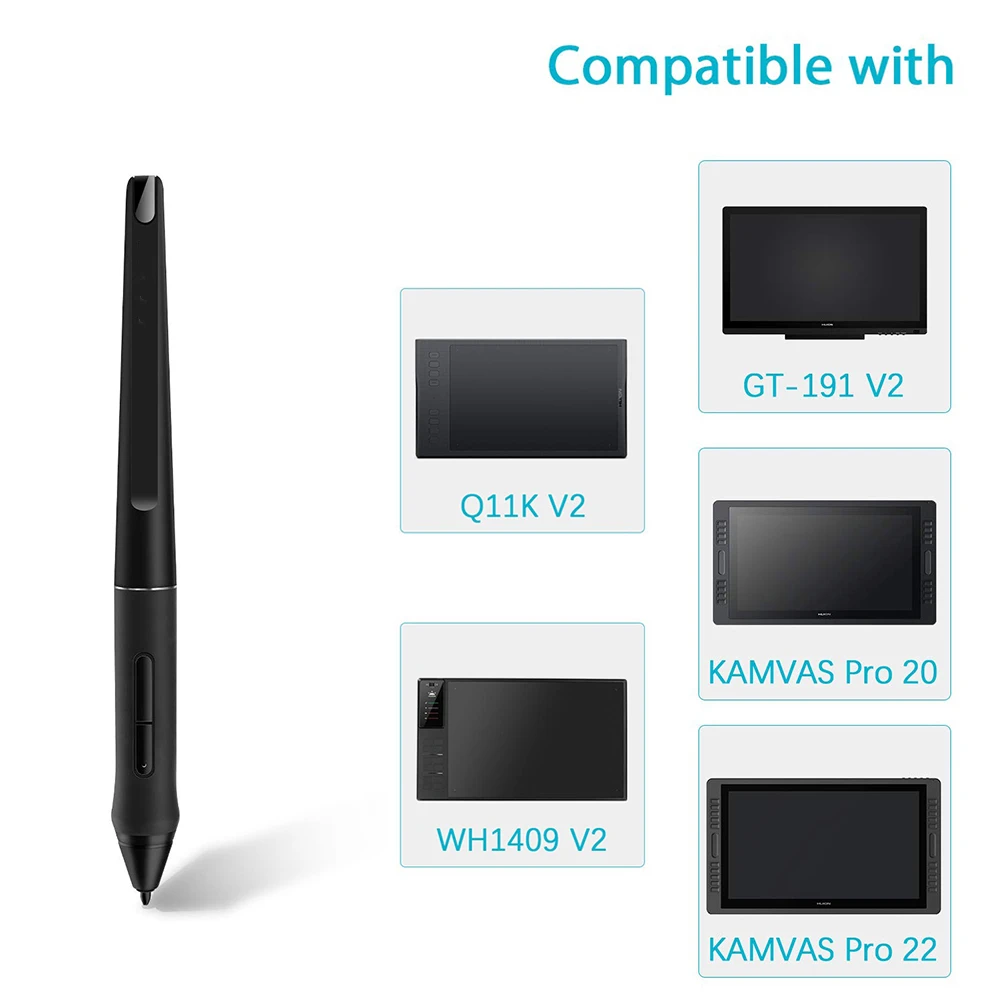 Беспроводной стилус PW500 без батареек для графических планшетов Huion KAMVAS Pro 22, Inspiroy WH1409 V2, Q11K, Q620M, GT-221, GT2201, HS611 (art.: 3920d8eecdc83) - 3920d8eecdc83
