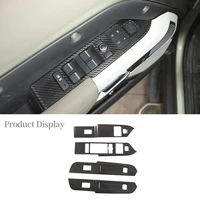 for land rover defender 110 2020 21 real carbon fiber glass lift switch panel cover parts car interior modification accessories