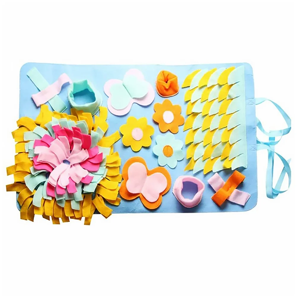 

Mat Dog Pet Sniff Snuffle Training Feeding Pad Toys Cat Puppy Slow Eating Bowl Interactive Smell