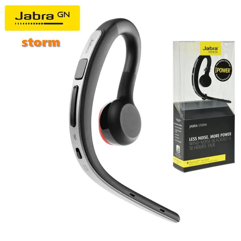 Original Jabra storm Bluetooth Handsfree Earphones Ear Hook Wireless Bluetooth Business Headset HD Voice Stereo In Car Headset
