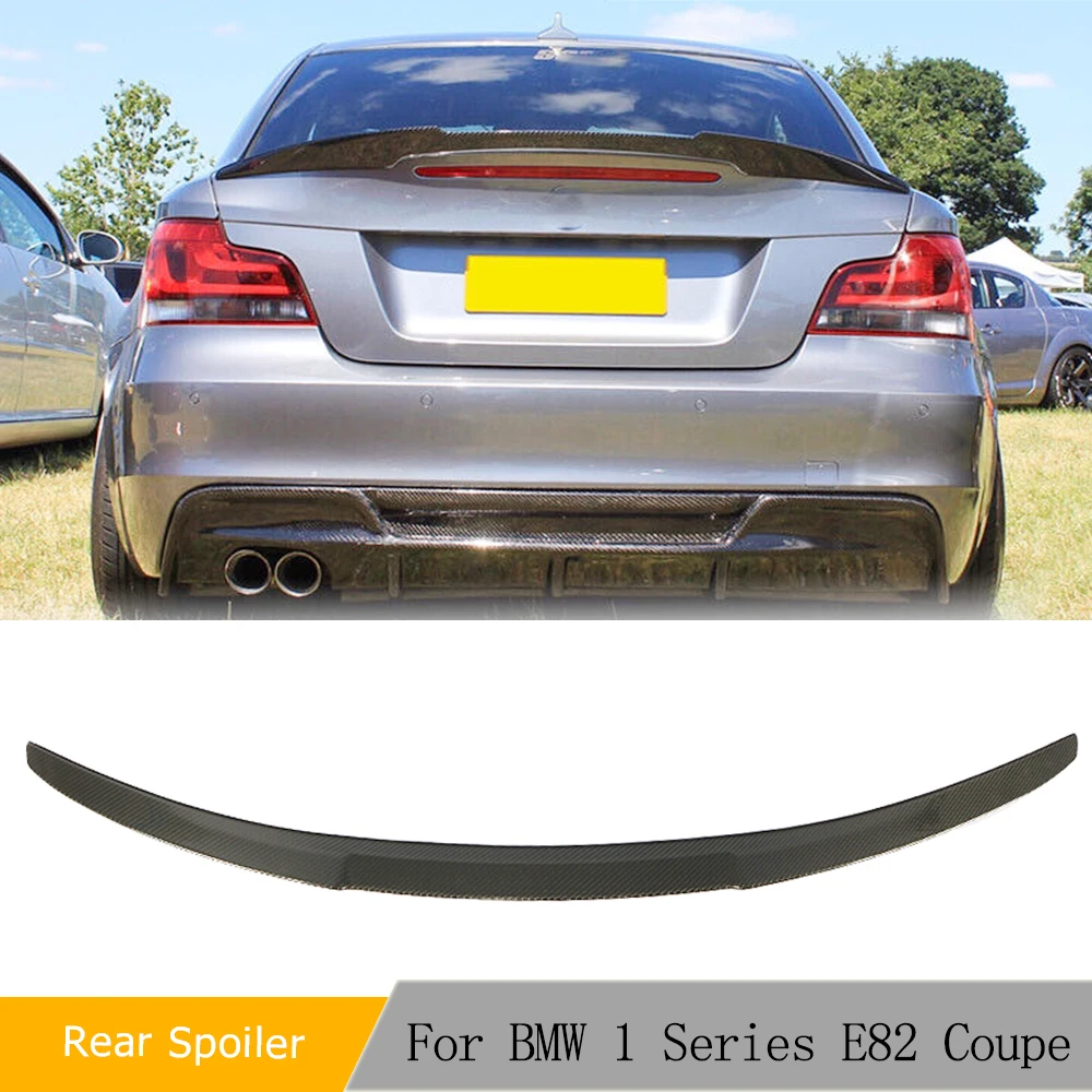 

Real Carbon Rear Trunk Spoiler for BMW 1 Series E82 Coupe 2 Door 2007 - 2012 Carbon Fiber Trunk Lip Boot Wing