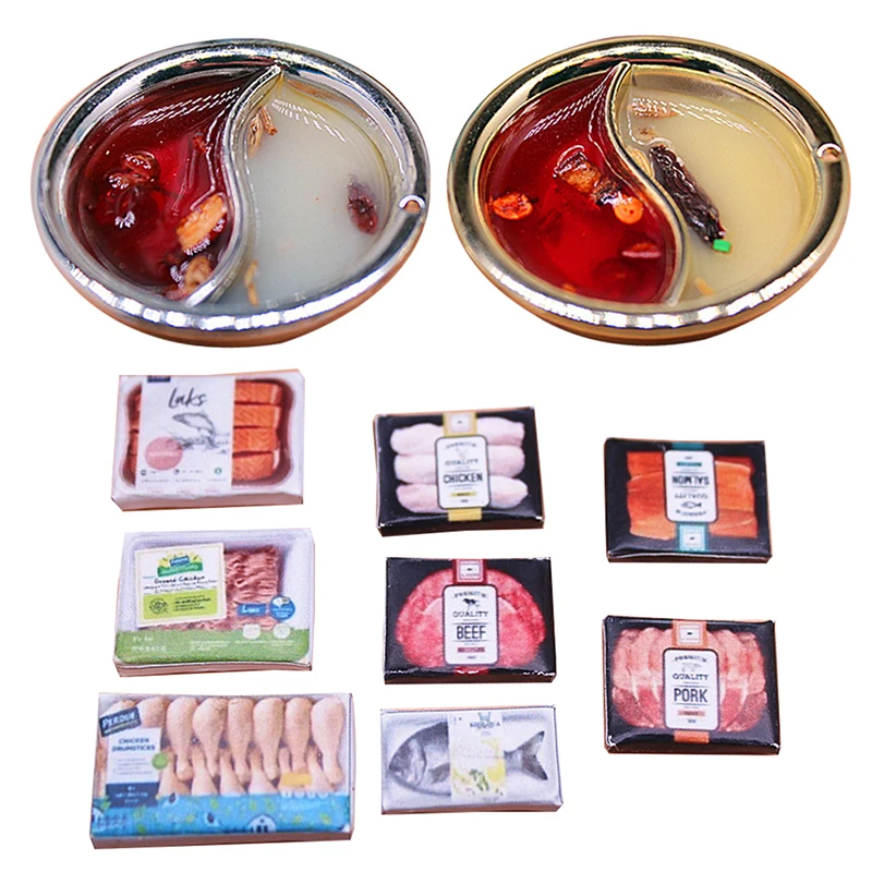 

1 Набор Миниатюрная модель кукольного домика утка-мандарин модель горячего горшка аксессуары «сделай сам» Игрушки Переводные картинки для ...